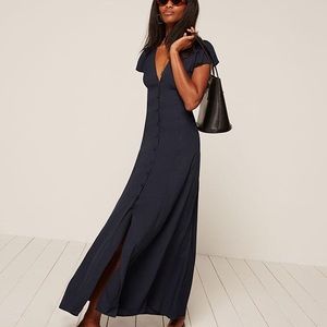 Reformation Austen Dress. Navy. Size 4. NWT.
